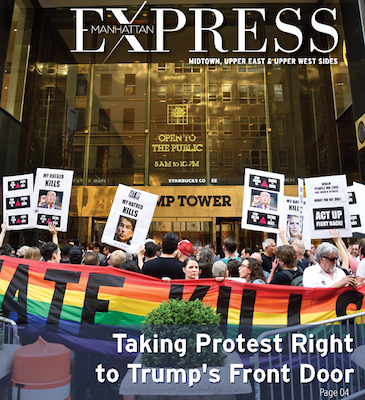 Taking Protest Right to Trump's Front Door 1 COVER PHOTO BY DONNA ACETO