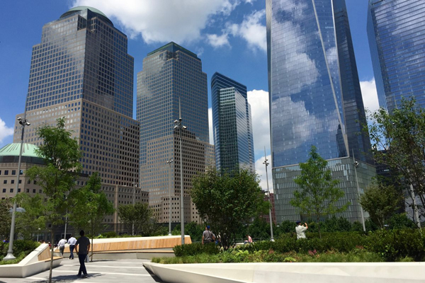 Photo by Yannic Rack Though filled with trees and flowers, Liberty Park also offers impressive urban vistas of Downtown.