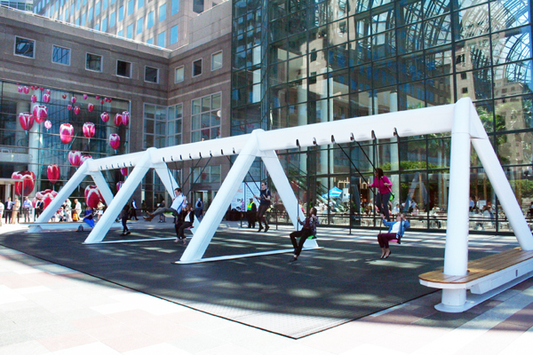 Swingin' tunes! Unleash your inner child — and musician — with this interactive art installation at Brookfield Place 4 Photo by Yannic Rack