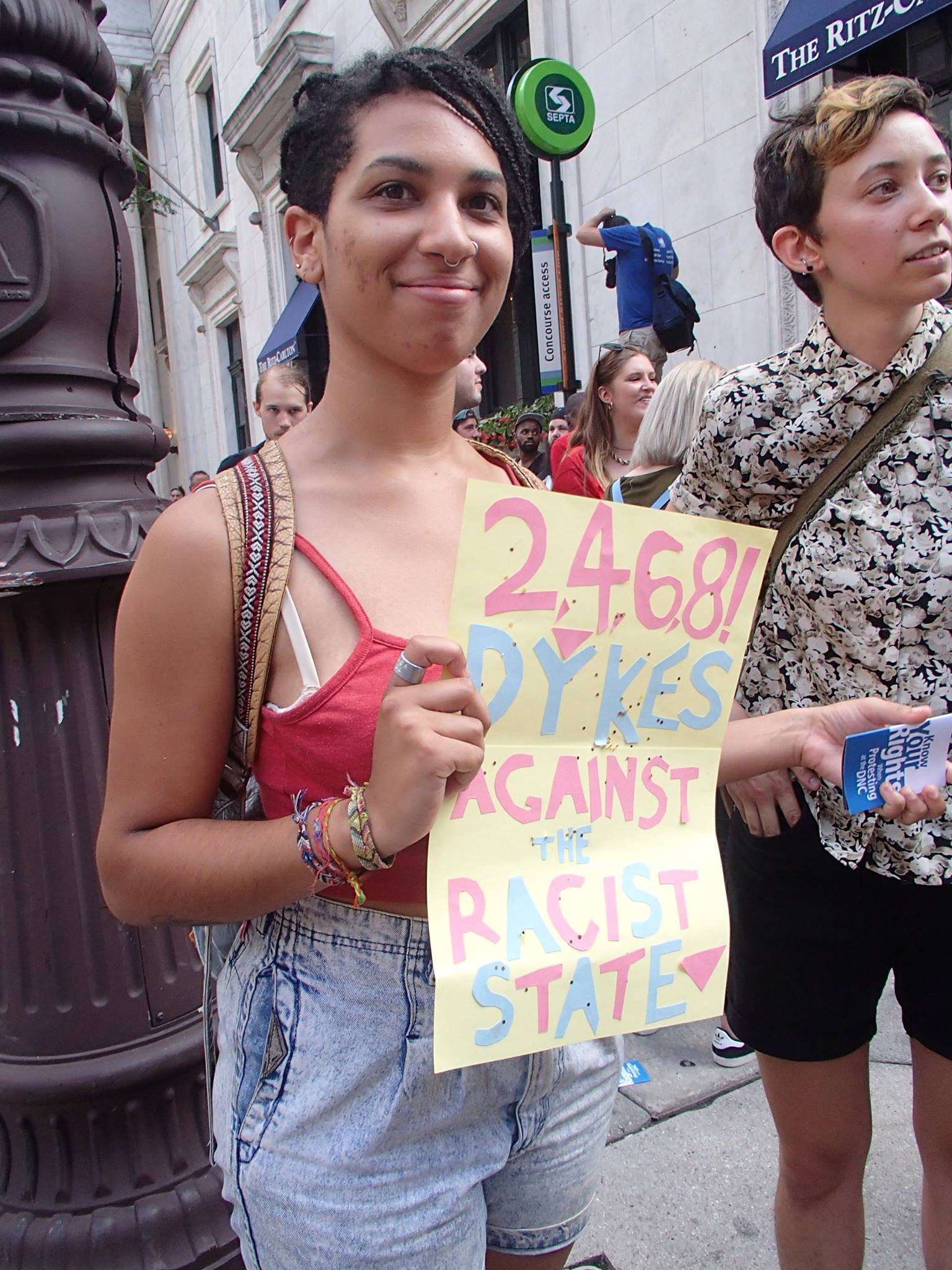 Lesbians looked to make a point about injustice.