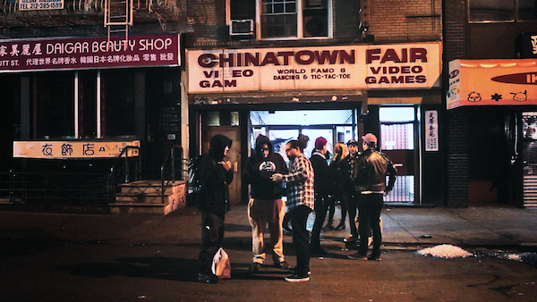 Gamers congregate outside of Chinatown Fair prior to its closure in 2011. Courtesy 26 Aries.
