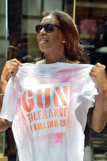 Crossfit Games Glock Give-Aways Spark Anti-Gun Anger 3 City Public Advocate Letitia James joined the protesters. | DONNA ACETO