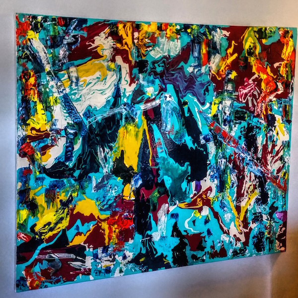 A ‘bending and blending’ artist breaks out 5 Lisa Beth Older’s “Earth Angel” (acrylic on canvas, 72 x 60 inches). Courtesy the artist.