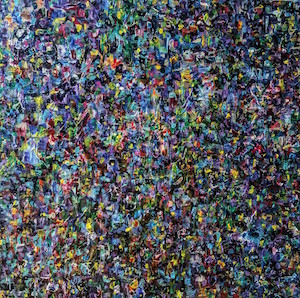 A ‘bending and blending’ artist breaks out 4 Lisa Beth Older’s “My Inner Cosmos” (acrylic on canvas, 36 x 36 inches). Courtesy the artist.