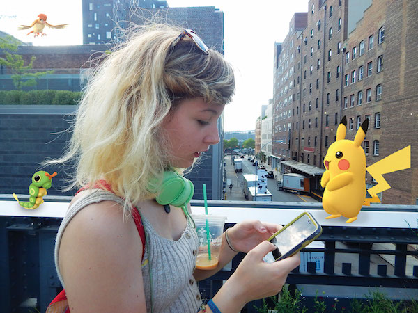 Tali takes a Pokémon Gym on the High Line, at W. 20th St. Photo by Jane Argodale.