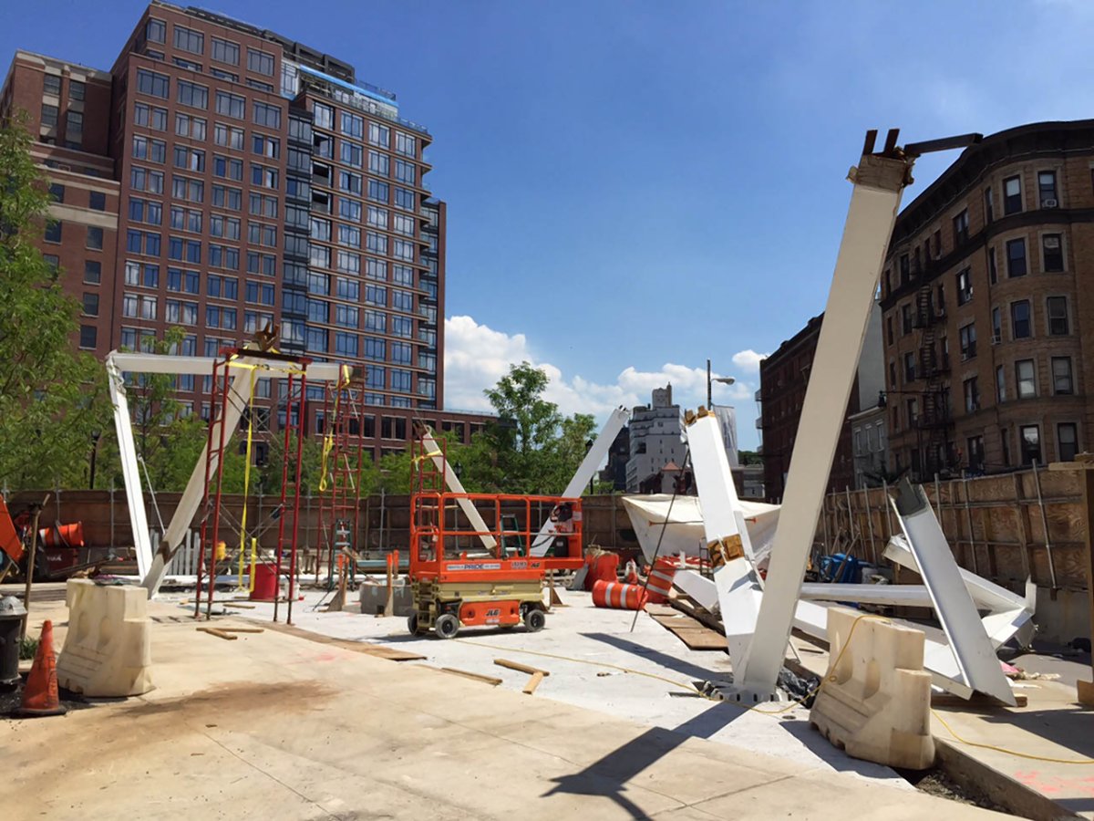 AIDS memorial is taking shape in Village park 1 Photo by Tequila Minsky