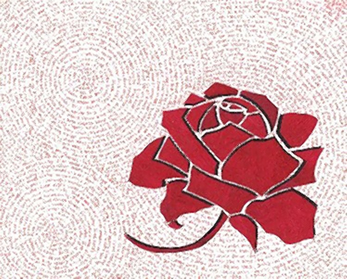 Student’s art blooms despite chronic condition 2 One of Bernard's artworks from her "Sixty-Five Roses Challenge."