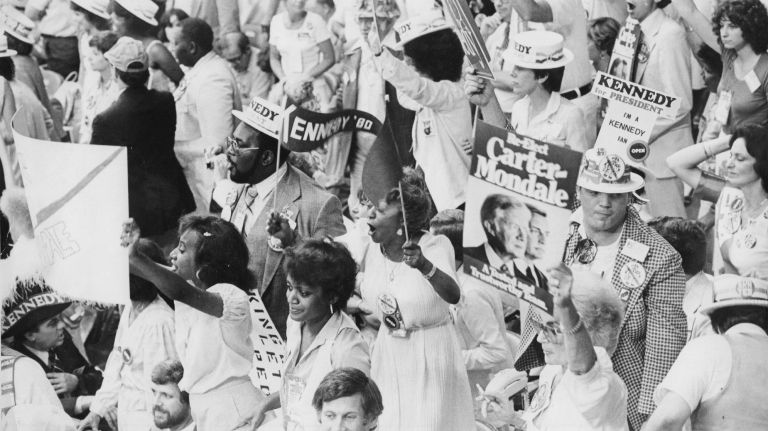 The floor of Madison Square Garden at the Democratic National Convention on Aug. 11, 1980. 