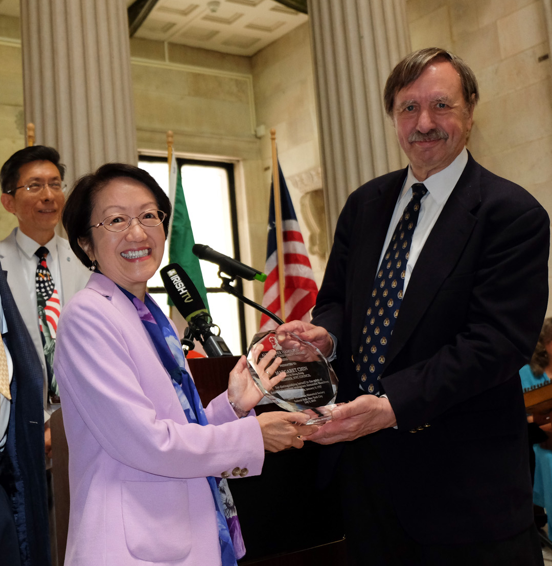 Downtown celebrated its revolutionary history on July Fourth 3 Photo by Tequila Minsky Councilmember Margaret Chin, the first Asian-American woman to be elected to the Council, was one of the recipients of the Lower Manhattan Historical Society’s inaugural Alexander Hamilton Immigrant Achievement Award, which she accepted at Federal Hall on July 3.