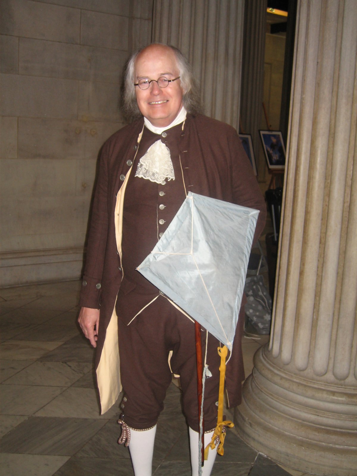 Downtown celebrated its revolutionary history on July Fourth 6 National Park Service Historical reenactor Jack Sherry portrayed Ben Franklin at Federal Hall on July 4.
