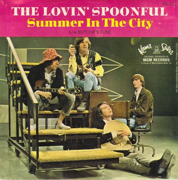 Dirty and gritty was a new sound for The Lovin’ Spoonful, who had their biggest hit with 1966’s “Summer in the City.” Photo via hallk.blogspot.com via MGM/Kama Sutra.