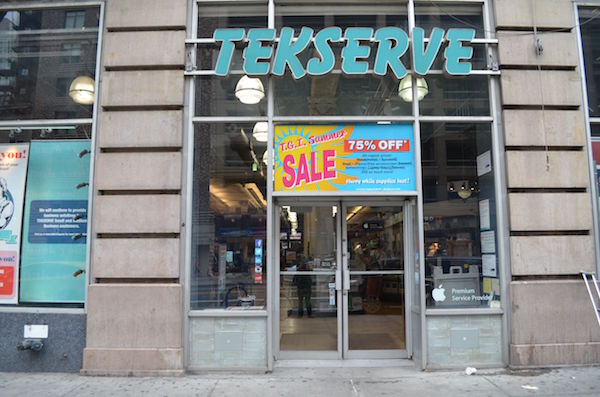 Tekserve has operated on the same W. 23rd St. block for almost three decades. Photo by Alex Ellefson.