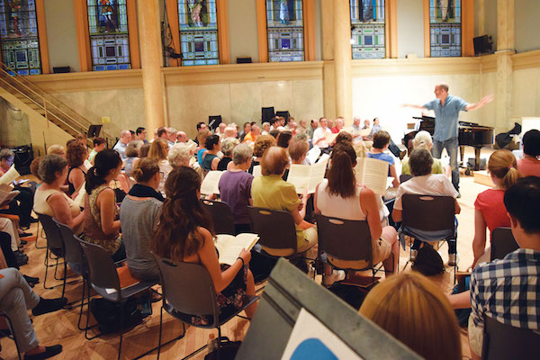 It’s Christmas in August (on Aug. 22), when the West Village Chorale’s Summer Sings series closes out with Handel’s “Messiah.” Photo by Davis Foulger.