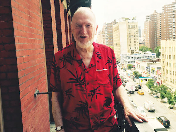 Documentary filmmaker fetes man on fifth floor 4 Gerald Busby, on his fifth floor balcony overlooking W. 23rd St. Photo by Puma Perl.