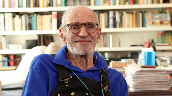 Playwright and activist Larry Kramer is among those interviewed for Jessica Robinson’s upcoming documentary on the life of Gerald Busby. Photo courtesy Busybusbyfilms LLC.
