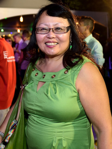 Justice Doris Ling-Cohan at the LGBT Community Center’s June Garden Party at Midtown’s Pier 84. | DONNA ACETO 
