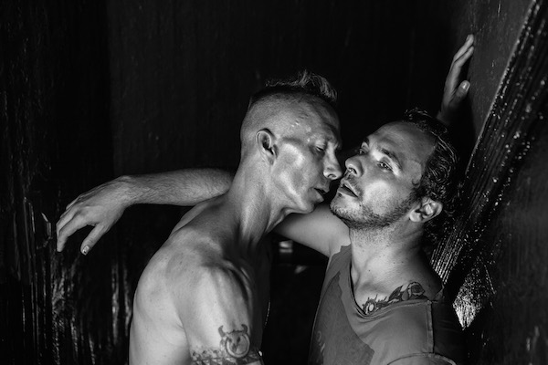 Queer punks of a certain age contemplate taming the wild wild life: J. Stephen Brantley (left) and Nico Grelli in “The Jamb.” Photo by Hunter Canning.