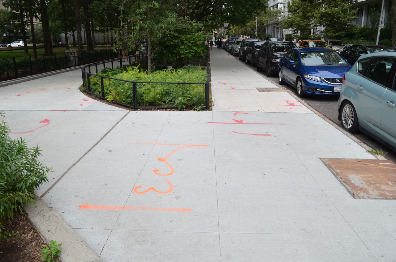 Lately, it seems, you can't walk a step around Washington Square without seeing markings for some sort of pending infrastructure project.