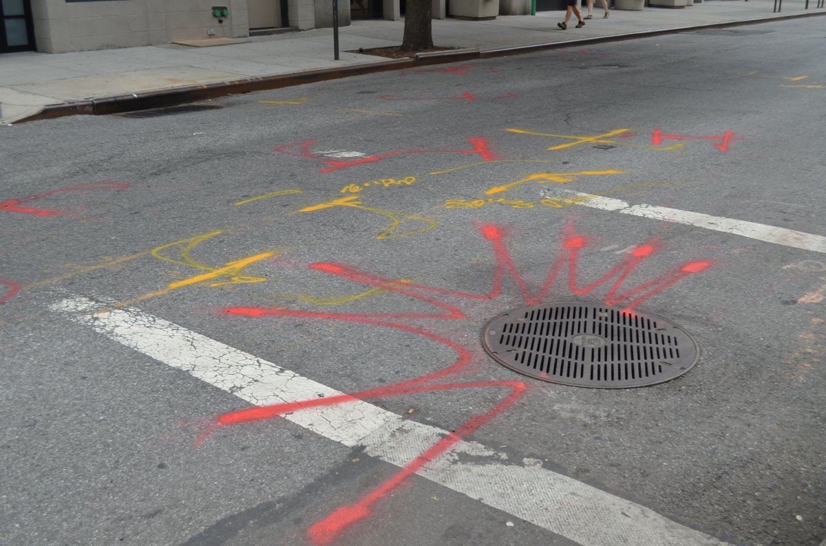 Divining by street signs: Activist foresees massive work around Wash. Sq. 3 street-markings-washington-square-2016-08-11-v03,VIL,PRINT_WEB,WEB