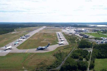 Hell's Kitchen Kids Honor A Canadian Town’s 9/11 Generosity 2 Planes that were rerouted to Gander’s small airport on 9/11. | TOWN OF GANDER