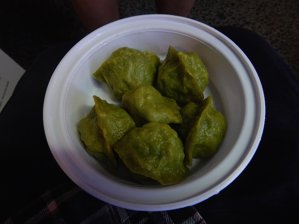 Dumpling Daredevils of Hell’s Kitchen 6 Veggie dumplings from Kung Fu, taken to go. Photo by Sean Egan.