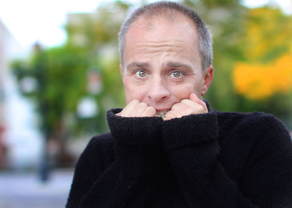 Peter Michael Marino musters up the courage to attend his Oct. 12 show, “Show Up.” Photo by Alicia Levy.