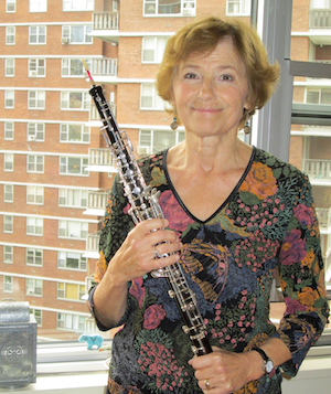 Carolyn Pollak, former principal oboist for the NJ Symphony Orchestra, is a featured soloist at Sept. 14’s Summer Music in Chelsea concert. Photo by Rich Pollak.