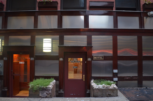 DHS Ducks Capacity Crowd as CB5 Cuts Shelter Info Session Short 2 The La Semana Hotel at 25 W. 24th St. (btw. Fifth & Sixth Aves.). Photo by Alex Ellefson.