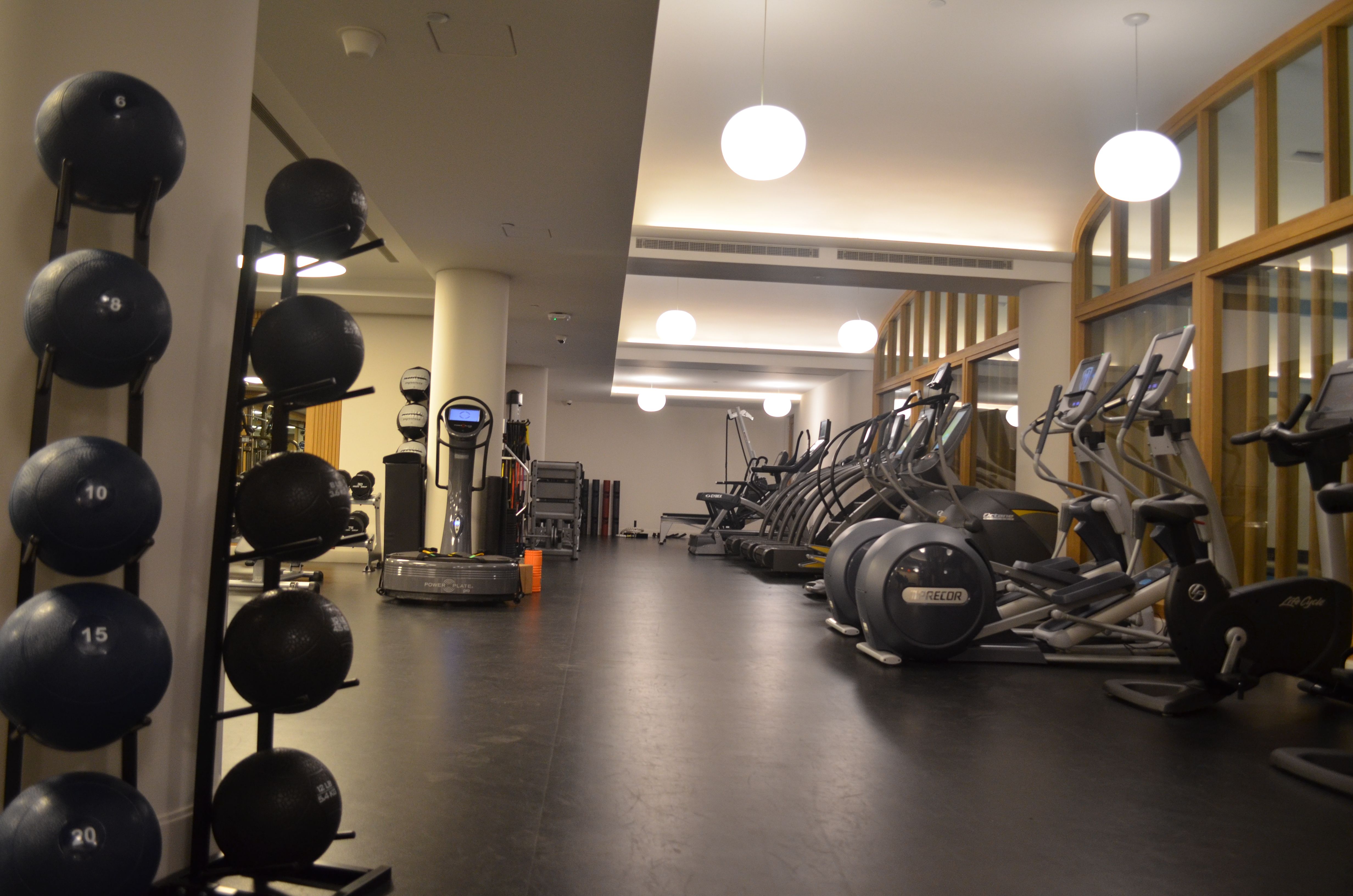 The condo sports a "wellness center" that includes a gym and pool.