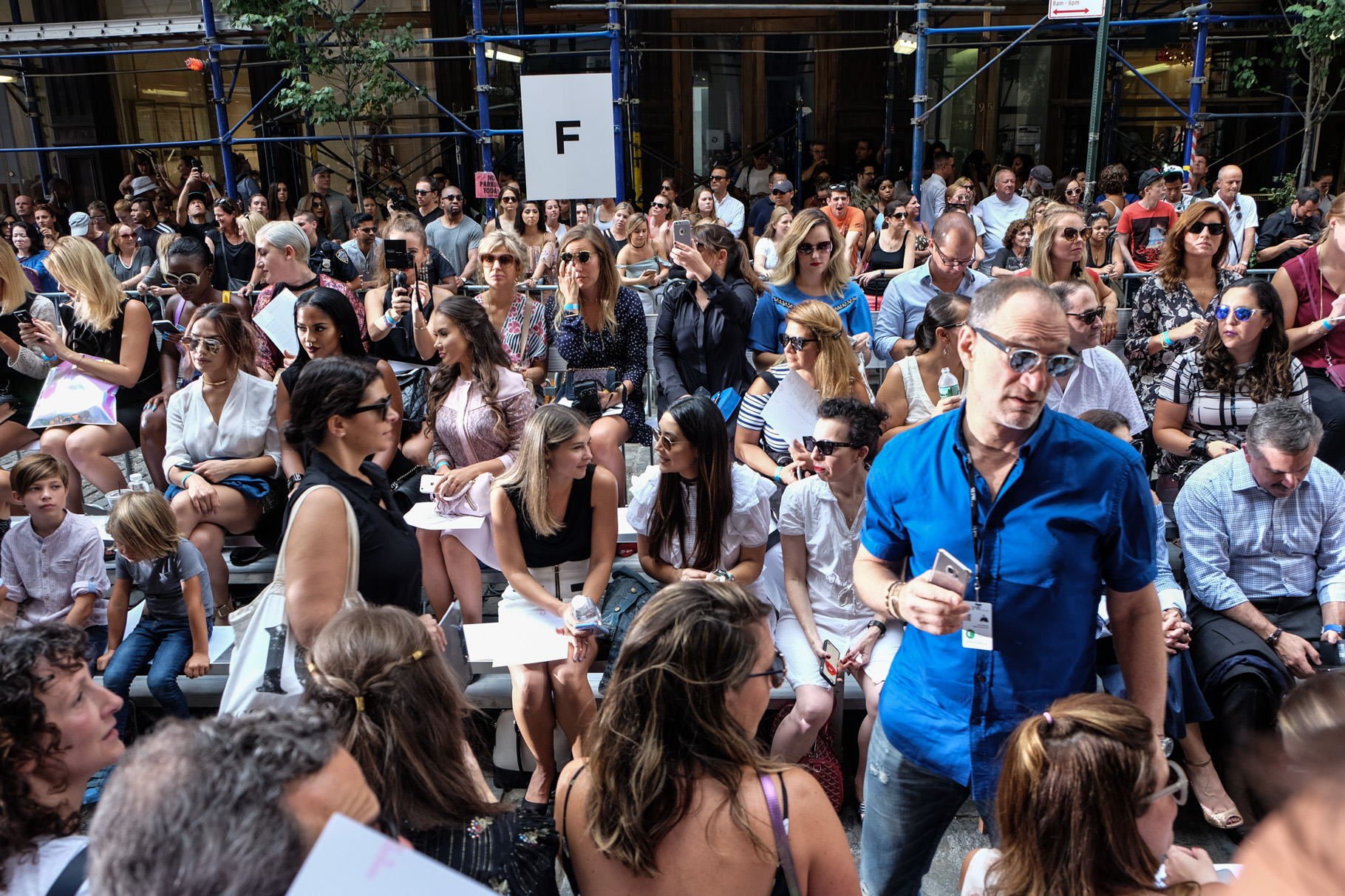 Fashionistas made the scene on Greene St. — literally, on the street.