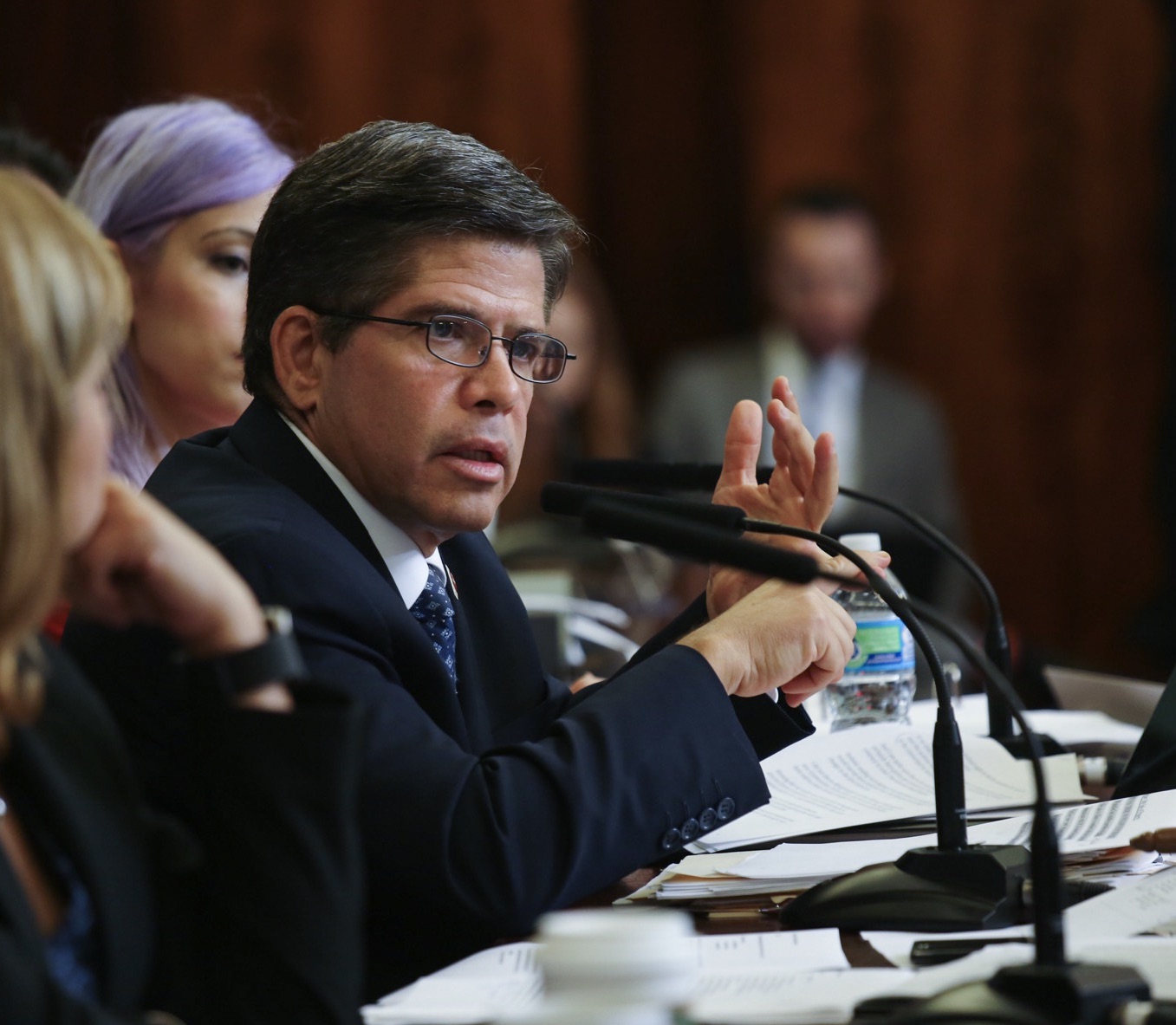 Pike St. project will ‘replace’ Rivington House: De Blasio 5 Vincent Gentile, the oversight committee's co-chairperson, kept the questions coming. He wasn't satisfied by many of the answers. Photo by William Alatriste / NYC Council