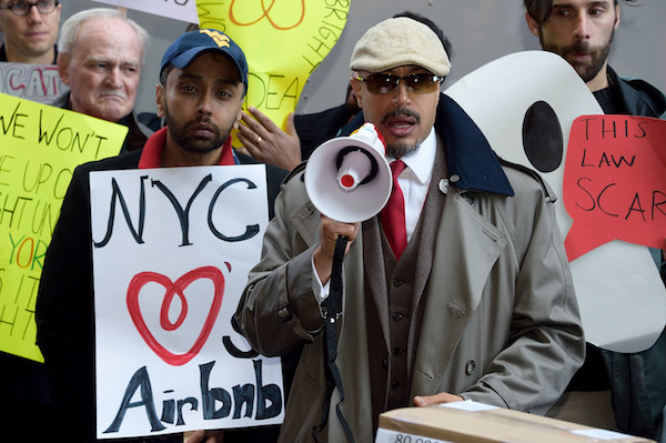 The Reverend Kirsten John Foy, president of the Brooklyn chapter of the National Action Network, made a vigorous defense of home-sharing. | DONNA ACETO 