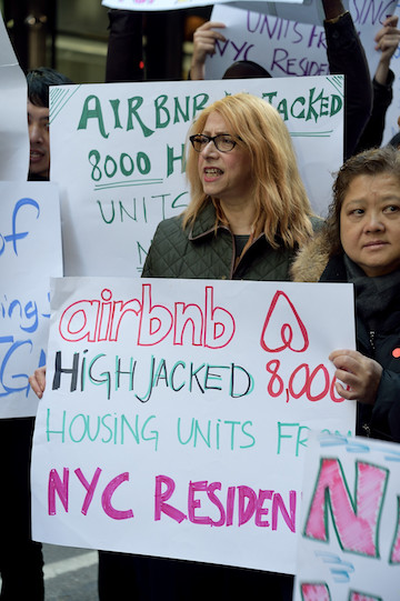 The legislation’s lead sponsor, Upper West Side Assemblymember Linda Rosenthal, stressed the negative impact of Airbnb’s business on the stock of affordable housing in the city. | DONNA ACETO 