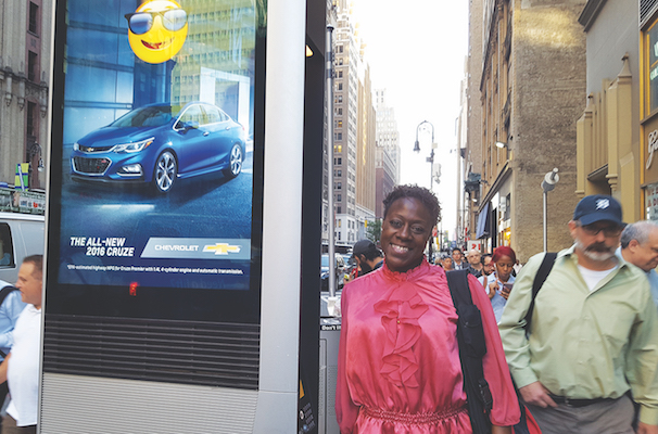 Veronica Elliott was dismayed to learn that the web browsing capability has been disabled on LinkNYC kiosks. | DUSICA SUE MALESEVIC 