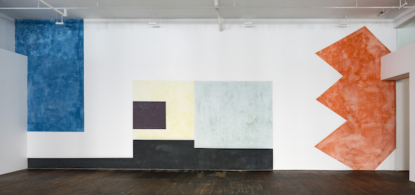 Buhmann on Art: Ernst Caramelle at Peter Freeman, Inc. 1 Untitled
(2016). Pigments, water on wall. Site specific. 215 3/4 x 564 1/2 inches (548 x 1433.8 cm). Photo by Nick Knight, courtesy Peter Freeman, Inc. New York/Paris.
