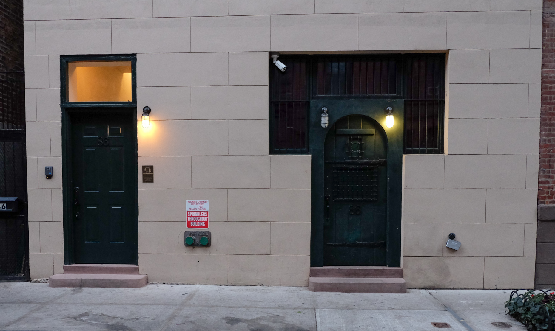 Just as it was famously before, Chumley's door is still unmarked by a sign.