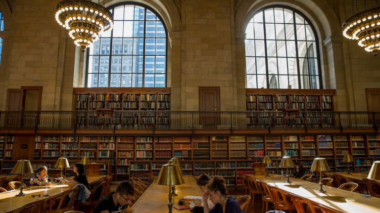 The New York Public Library reopened the Rose Main Reading Room on the third floor of its Stephen A. Schwarzman Building in midtown, Manhattan on Oct. 5, 2016.