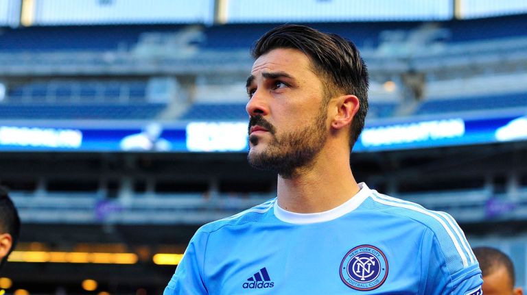 David Villa and New York City FC aim to lock up a first-round bye Sunday.