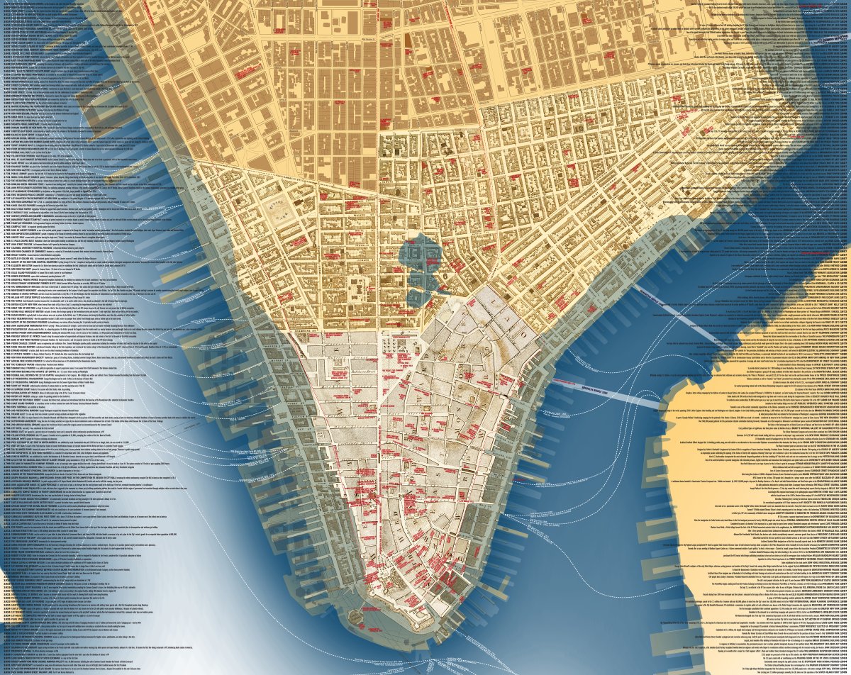 Cultural Group S New Historical Map Shows Lower Manhattan Then Now Amnewyork