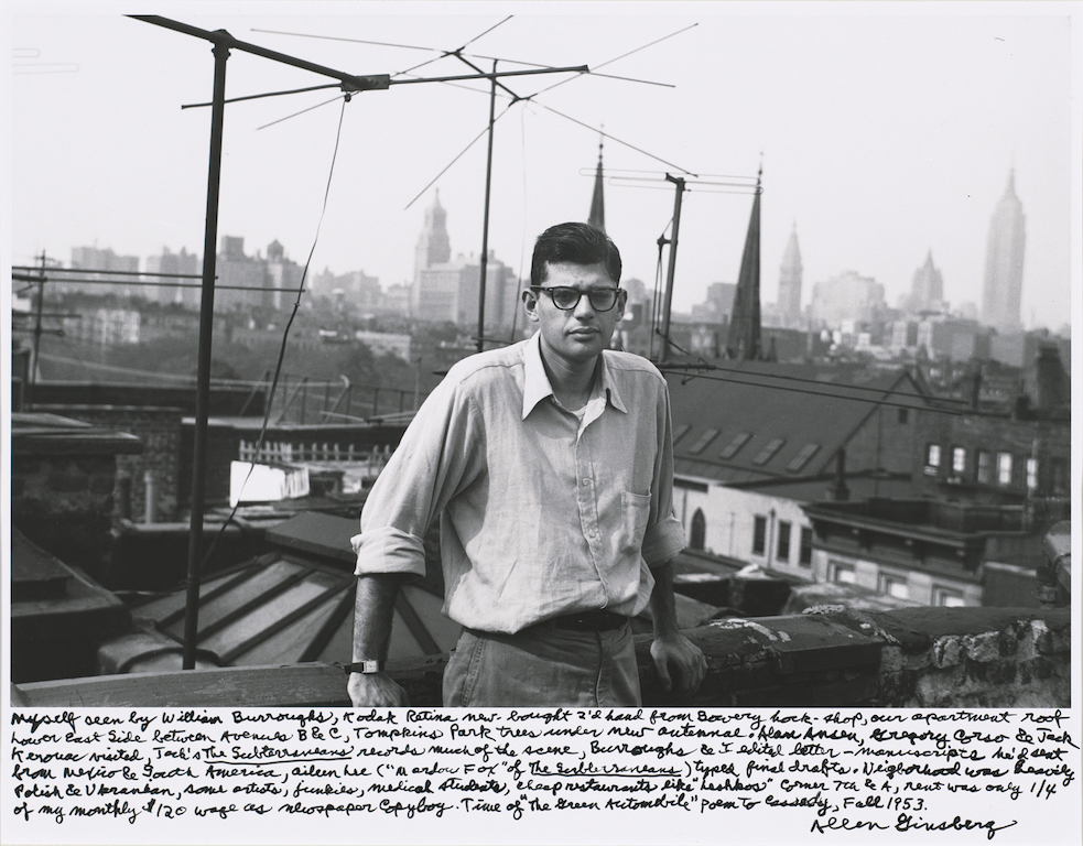 We need Outlaw Art now more than ever before 3 Allen Ginsberg, poet laureate of the Beat Generation, made his home base in the East Village. His photographs of fellow Beats form an intimate record of a small group of brilliant writers, including Jack Kerouac and William Burroughs, who really did manage, for a time, to change the world.