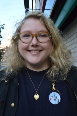 Pro-Clinton Manhattan Stunned, Dismayed by Trump Upset 2 Caroline Tucker, another Clinton voter who lives on the Upper East Side, described Election Day’s outcome as “bleak.” | JACKSON CHEN