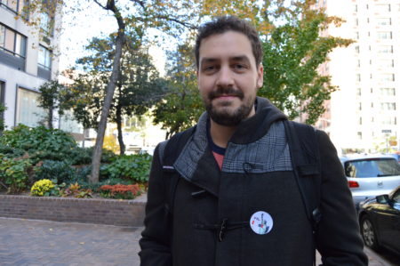 Samuel Copeland, who has lived on the Upper East Side for more than five years, voted for Clinton. | JACKSON CHEN 