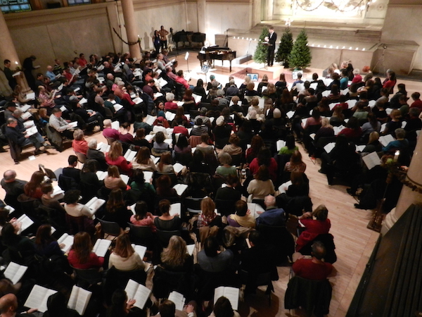 Just Do Art: Extra-Festive Holiday Edition 5 The West Village Chorale kicks off a series of events with their Dec. 4 Open Messiah Sing. Photo by Davis Foulger.