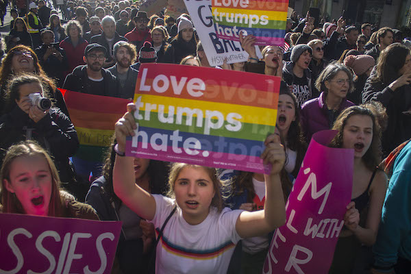 A United Front Against Trump Forming Among Activists 3 Protests followed the election of Donald Trump, but local activists and elected officials want to organize a more long-term approach to opposing the controversial president-elect. Photo by Zach Williams.