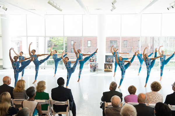 Students from The Ailey School perform 2016’s “roofbreaking” ceremony for the Ailey Extension. Photo by Christopher Duggan.