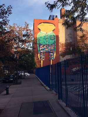 The PS 11 “Mural Man” is one of the stops along Nov. 20’s West Chelsea Street Art and Graffiti Tour. Photo by Patrick Waldo.