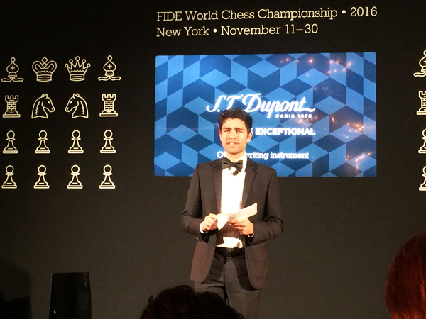 Grandmaster splash: World chess championship dazzles at Seaport’s Fulton Market Building 3 Ilya Ivanov for Agon Limited Actor Adrian Grenier of “Entourage” fame hosted the opening ceremony at the Plaza Hotel.