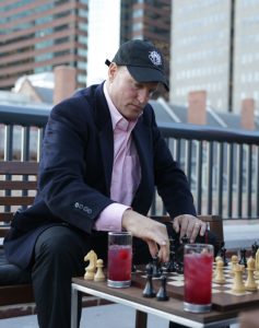 Ilya Ivanov for Agon Limited Actor and chess aficionado Woody Harrelson attended the first day of competition to make the ceremonial first move, and then matched wits with fellow enthusiasts on one of the many chess tables arrayed throughout the venue.