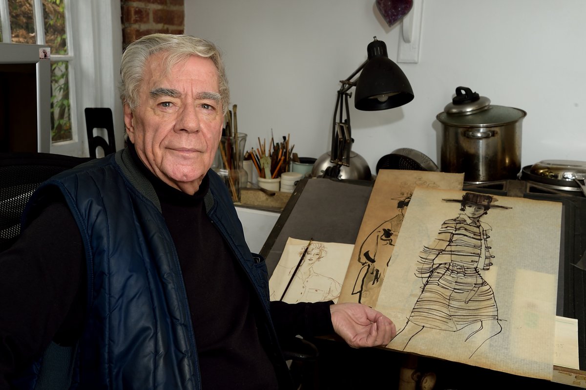 Tom Doyle, at his easel in the Horatio St. building he has called home for decades. Photo by Donna Aceto