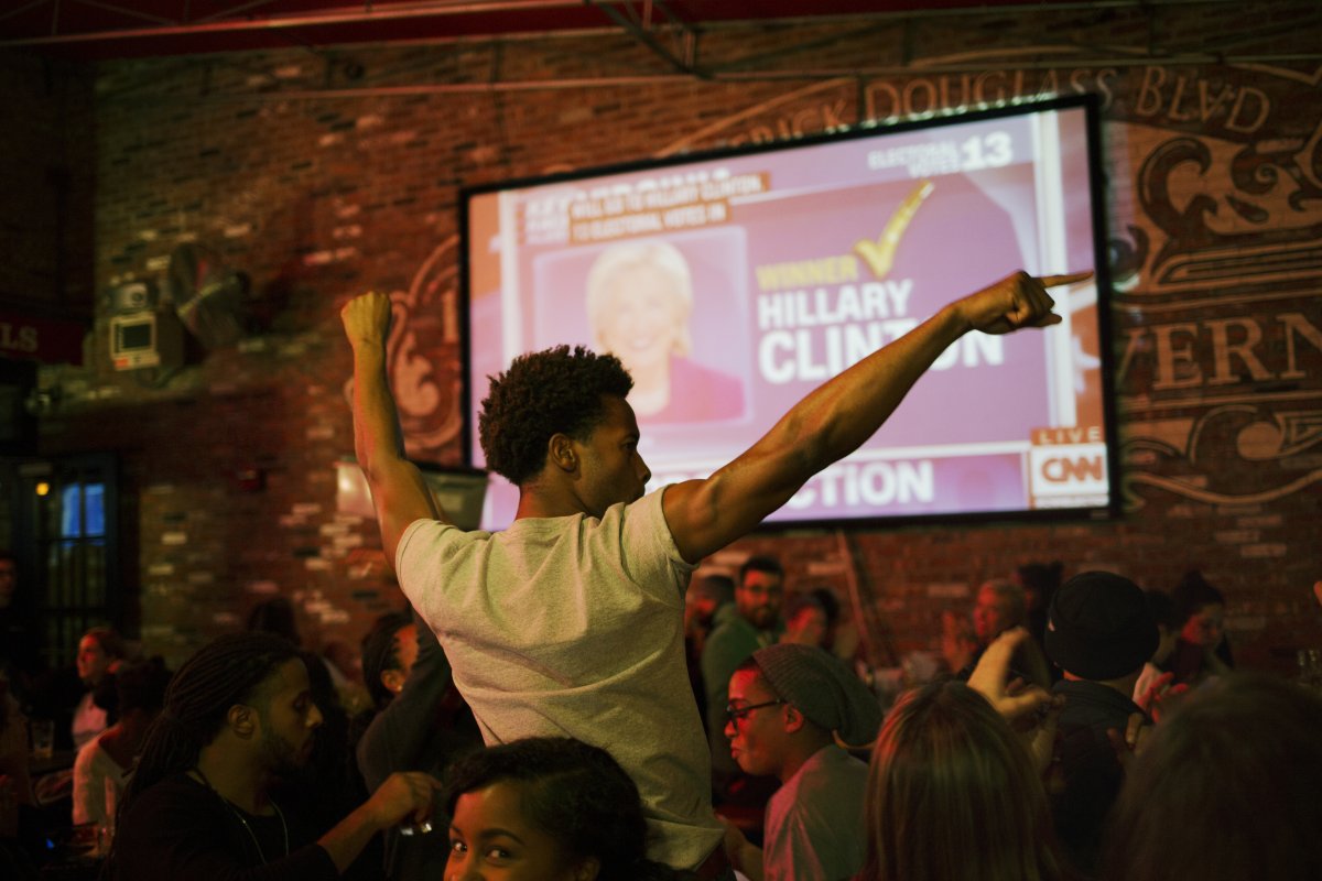 The vibe for Virginia was positive at Harlem Tavern after Clinton won that state. But she went on to lose key battleground states.